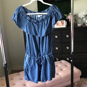 Denim romper